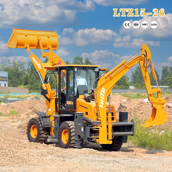 Economico 4WD Mini caricatore multifunzione piccolo trattore da giardino Terne Escavatore Caricatore Terne con attacco per la vendita di macchine edili